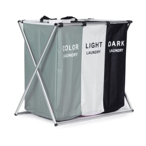 Kosz na pranie 3 pojemniki - 135 l