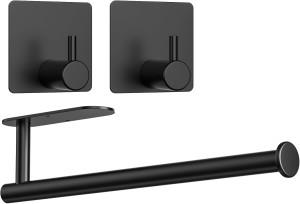 UCHWYT NA RĘCZNIK KUCHENNY SAMPORZYLEPNY, PRZYKRĘCANY + 2 WIESZAKI