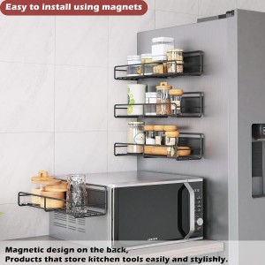 Magnetyczna półki na przyprawy 4 szt